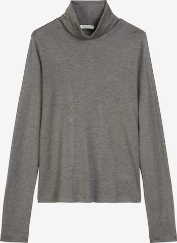 Marc O'Polo Rollkragen-Longsleeve regular ' aus TENCEL™ Lyocell ' in Grau: Vorderseite