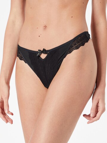 Hunkemöller Stringi w kolorze czarny: przód