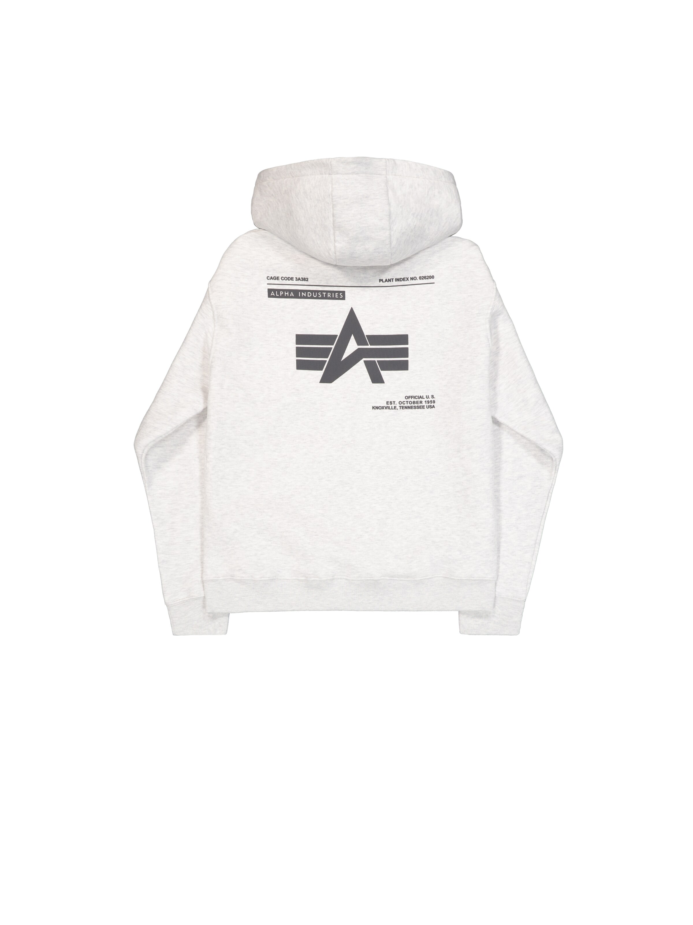 ALPHA INDUSTRIES Sweatshirt 'Label'‌‌‌‌‌‌‌‌‌‌ in Grau