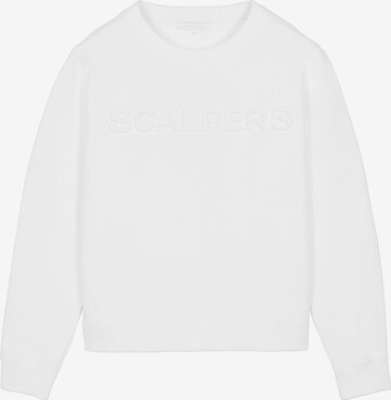 Scalpers Sweatshirt 'Breck' in White: front