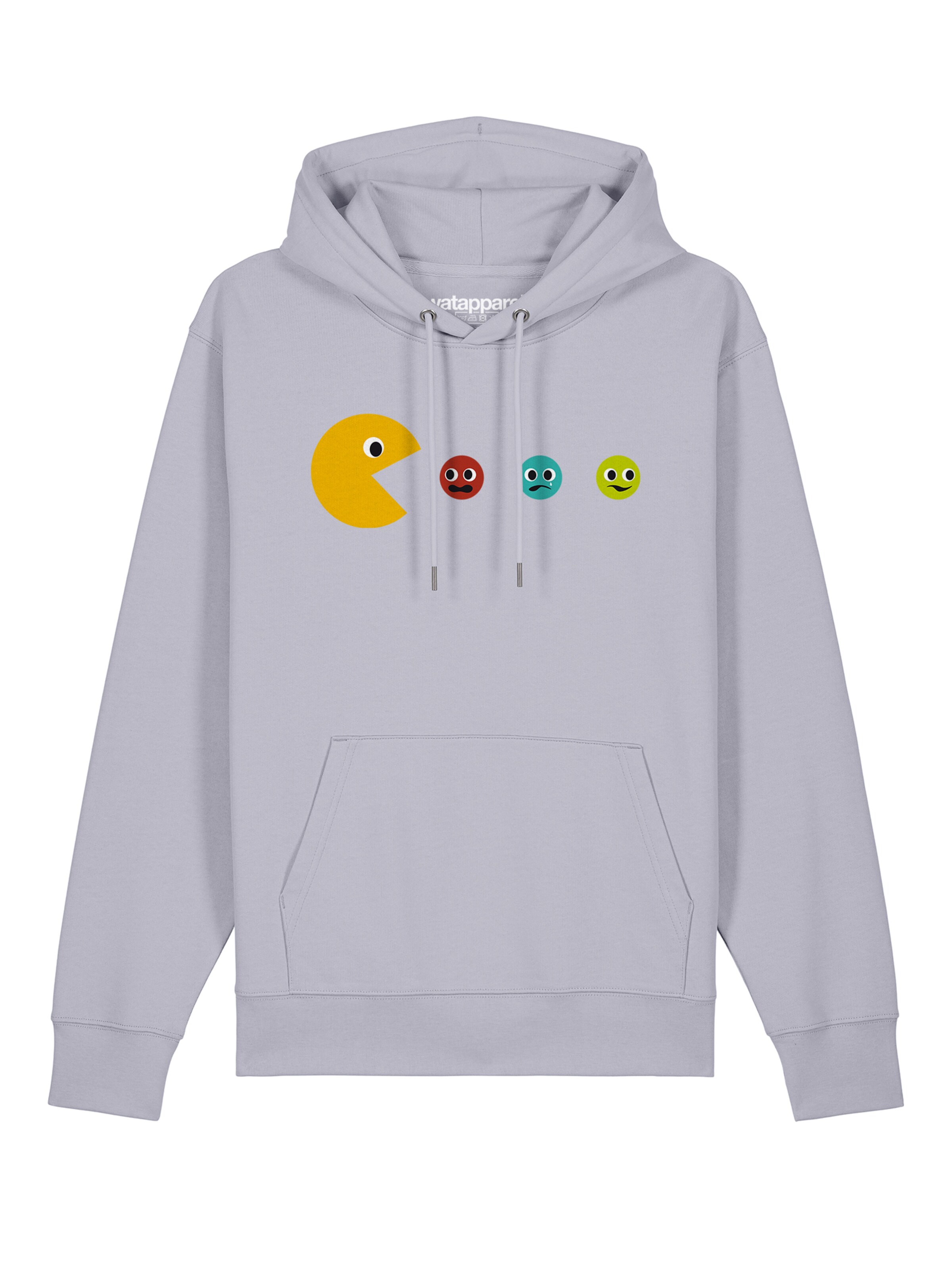 Sweat-shirt ' Pacmännchen ' Watapparel en violet : devant