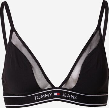 Tommy Jeans Triangel BH i sort: forside