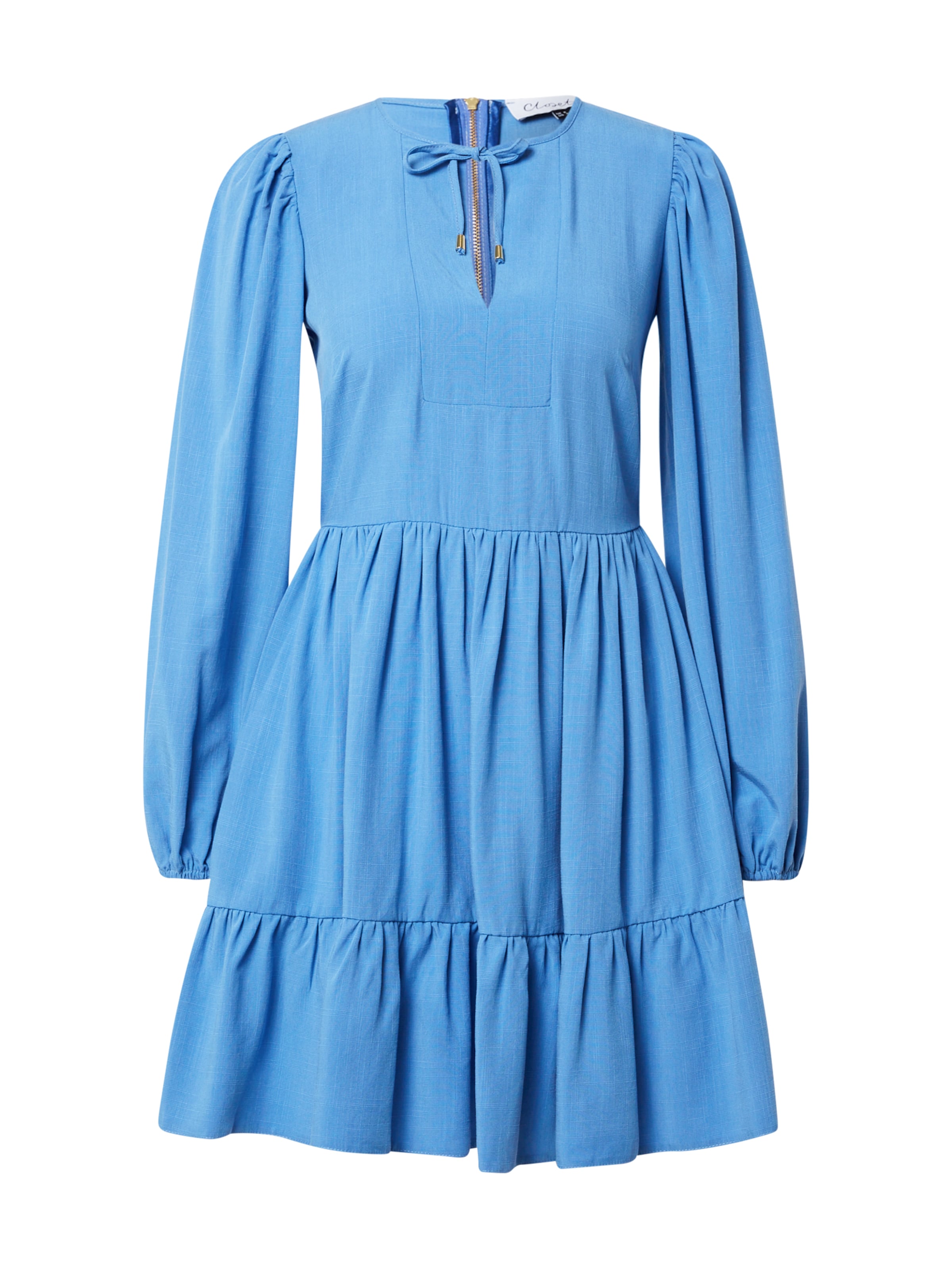 Closet London Dress in Blue: front
