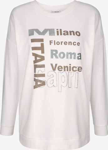 MIAMODA Sweatshirt in White: front