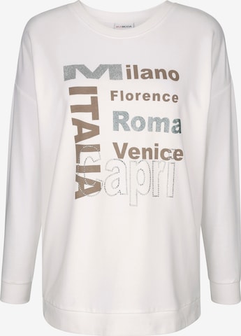 MIAMODA Sweatshirt in White: front