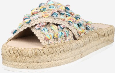 espadrij l´originale Mule 'Croisette Boho' en beige / mélange de couleurs, Vue avec produit