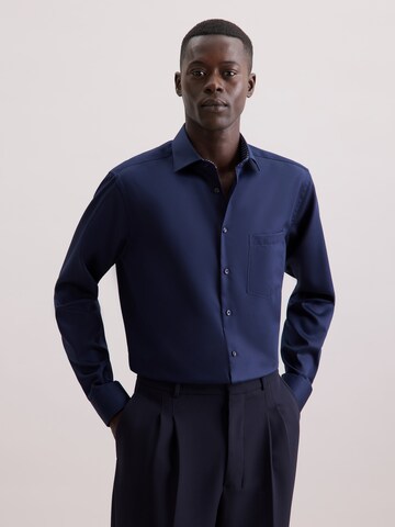 Coupe regular Chemise business SEIDENSTICKER en bleu