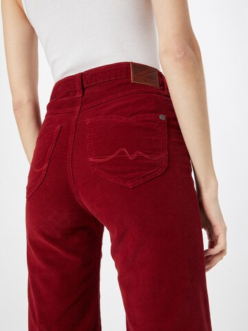 Pepe Jeans Flared Trousers 'Willa' in Red