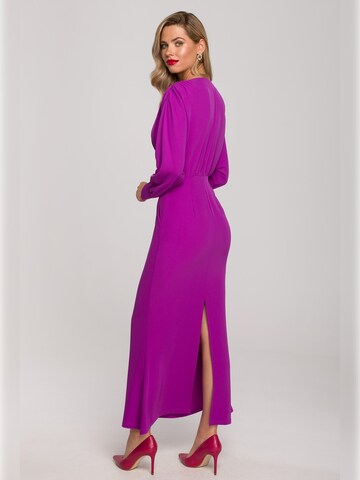 Makover Dress ' K143 ' in Purple