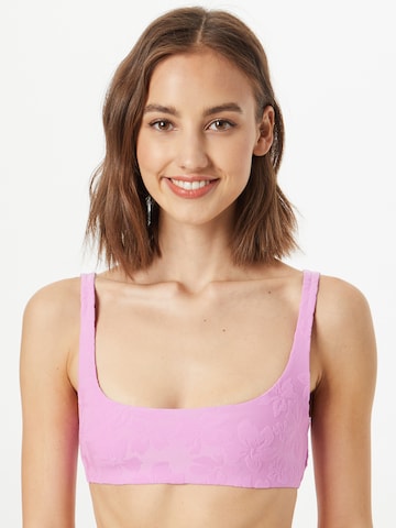 WEEKDAY Bustier Góra bikini 'SAND' w kolorze fioletowy: przód