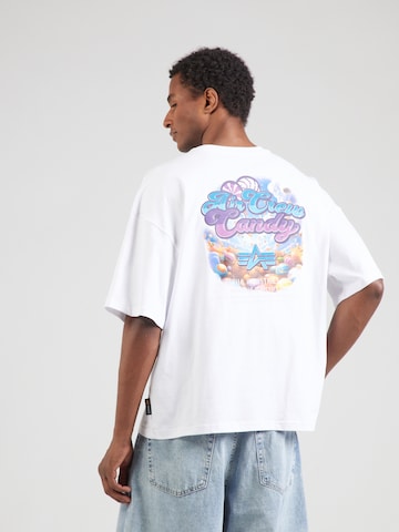 ALPHA INDUSTRIES Shirt 'Candy' in Wit: voorkant