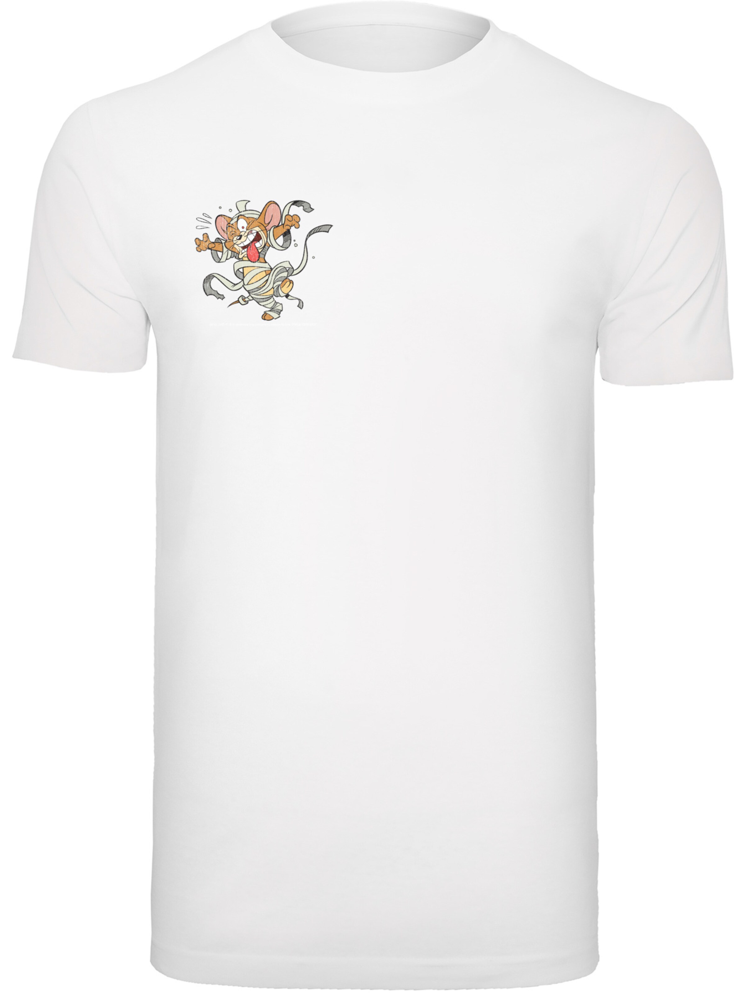 F4NT4STIC Shirt 'Tom Und Jerry' in White: front
