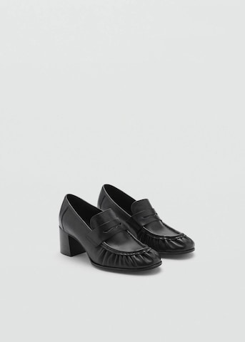 MANGO Slipper 'Peonza' in Schwarz