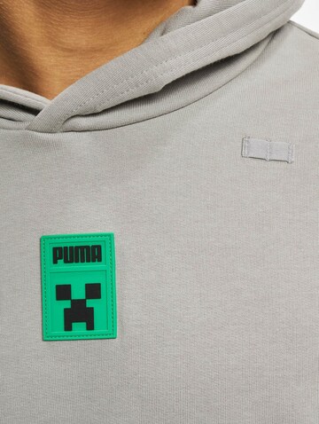 PUMA Sweatshirt 'Minecraft' in Grau