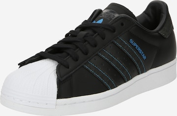 ADIDAS ORIGINALS Platform trainers 'SUPERSTAR' in Black: front