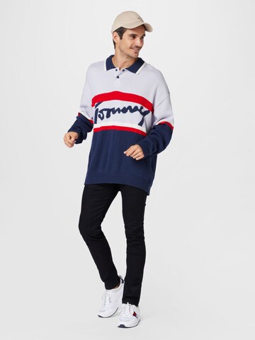 Pull-over 'Heritage' Tommy Jeans en bleu