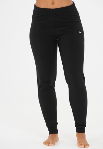 Athlecia Regular Workout Pants 'Dava' in Black: front