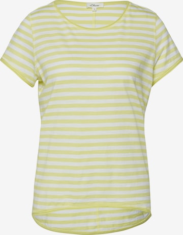 T-shirt s.Oliver en blanc : devant