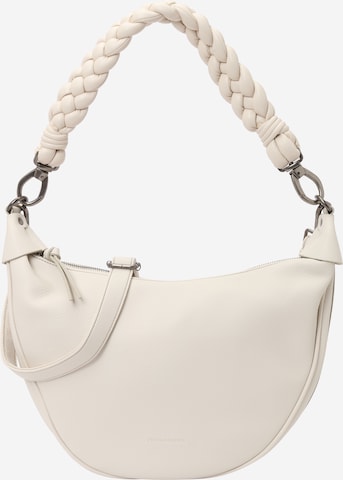 FREDsBRUDER Shoulder Bag 'Good Vibes Only' in White: front