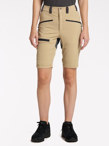 Haglöfs Regular Outdoor Pants in Beige: front