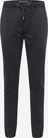 Effilé Pantalon 'Fields' INDICODE JEANS en noir : devant