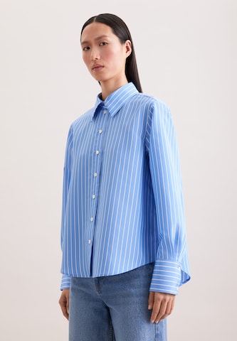 SEIDENSTICKER Blouse in Blauw: voorkant
