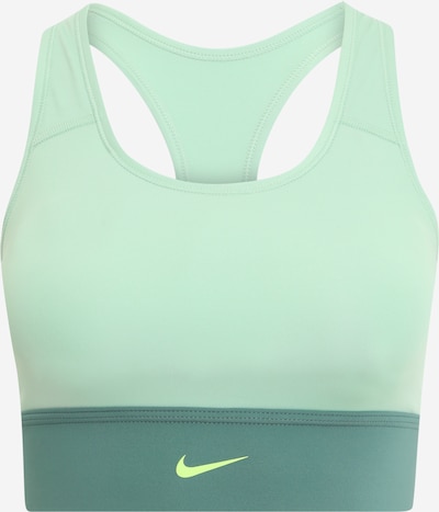 NIKE Sportski grudnjak u menta / neonsko zelena / tamno zelena, Pregled proizvoda