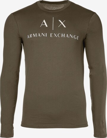 T-Shirt ARMANI EXCHANGE en vert : devant