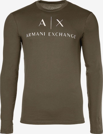 ARMANI EXCHANGE Shirt in Groen: voorkant