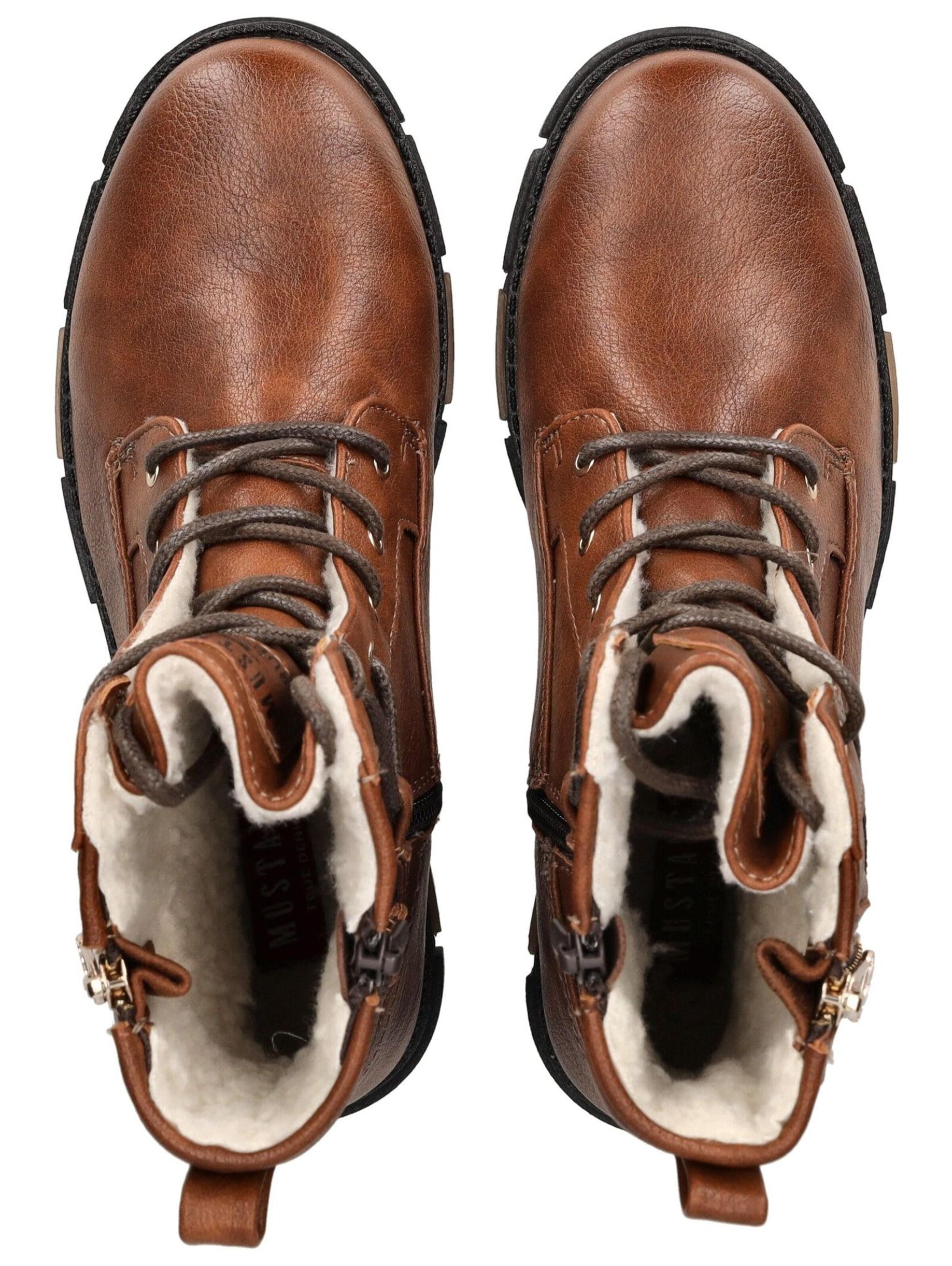 MUSTANG Lace-up bootie in Brown
