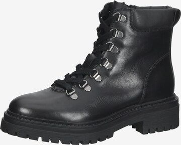 GEOX Lace-Up Ankle Boots in Black: front