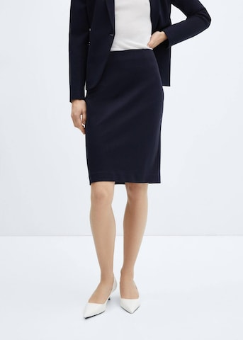 MANGO Rok 'paloma' in Blauw: voorkant