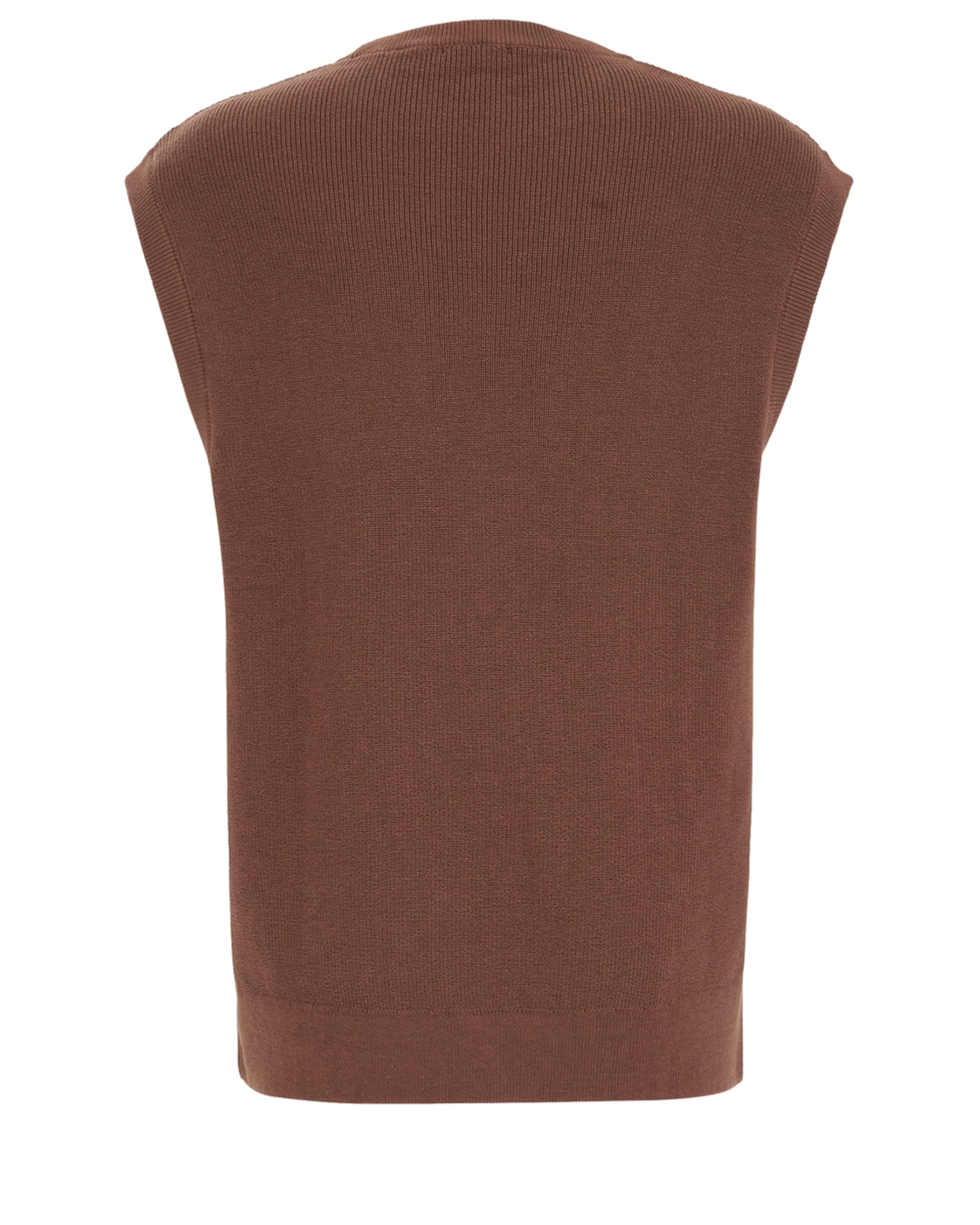WE Fashion Безрукавка в Коричневый