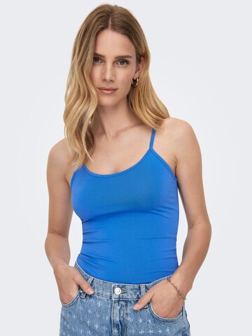 Top di ONLY in blu: frontale