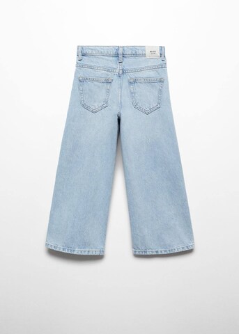 MANGO KIDS Wide leg Jeans in Blauw