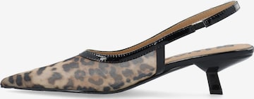 Escarpins à bride arrière 'BIAKRISTIN' Bianco en marron : devant