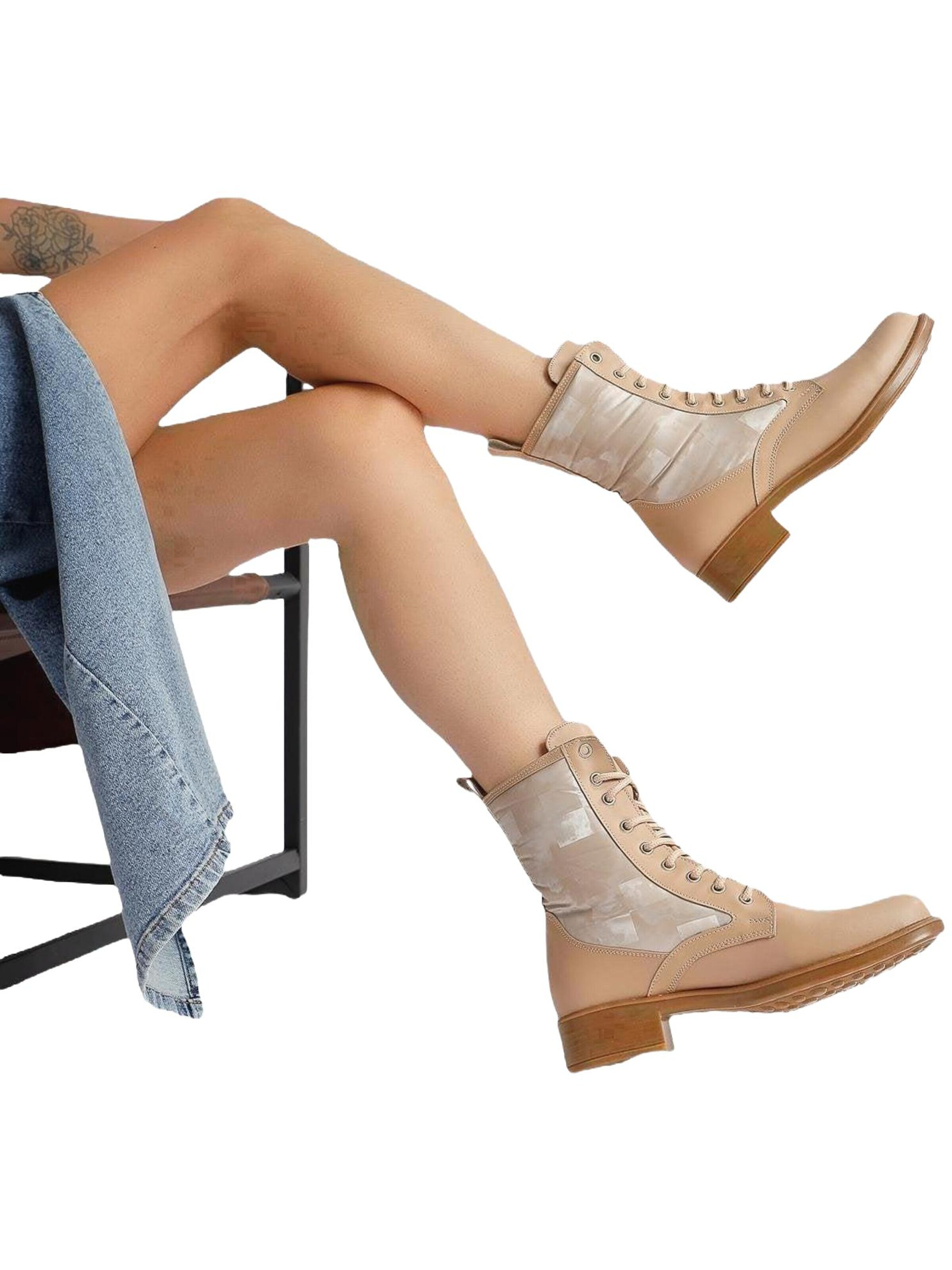 Limoya Stiefel 'Chrissi'‌‌‌‌‌‌ in Beige