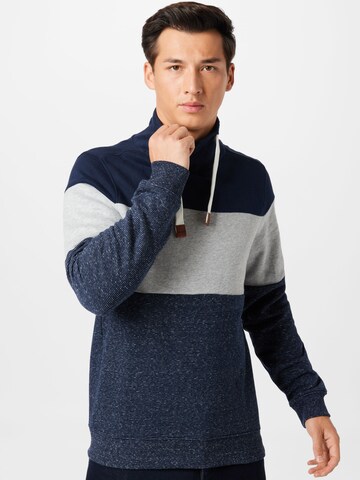 TOM TAILOR Sweatshirt in Grijs: voorkant