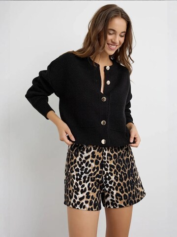 Hiccup Gebreid vest in Zwart: voorkant