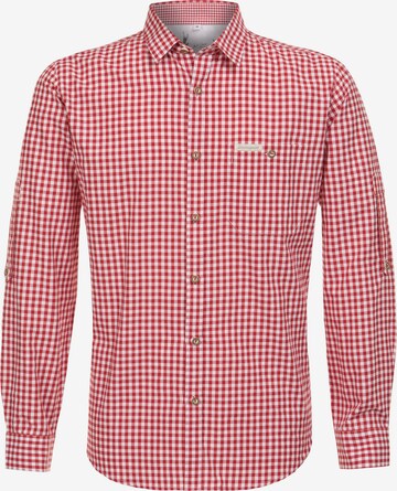 STOCKERPOINT Klederdracht overhemd in Rood: voorkant