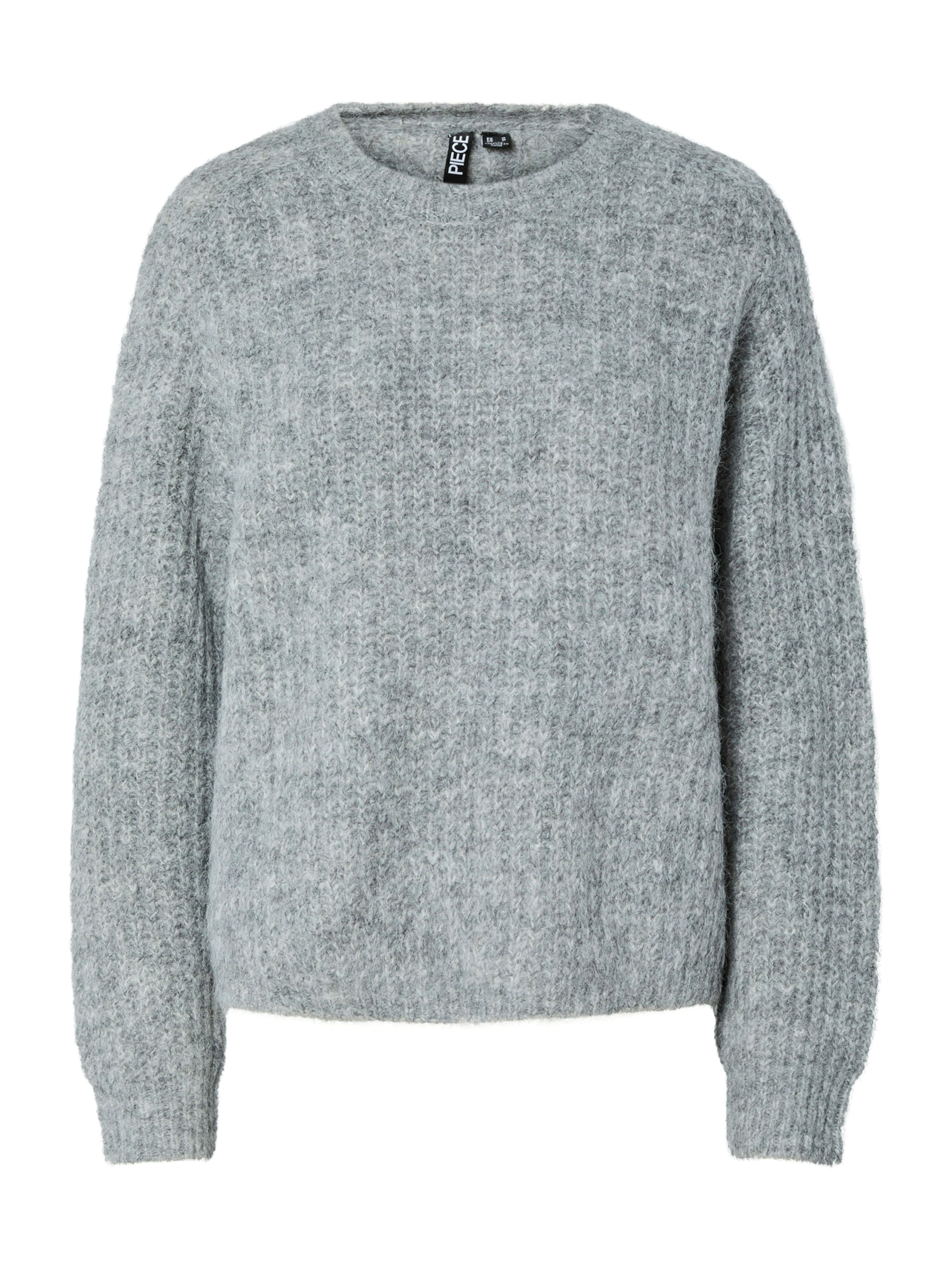 Pullover 'CLEO' di PIECES in grigio: frontale