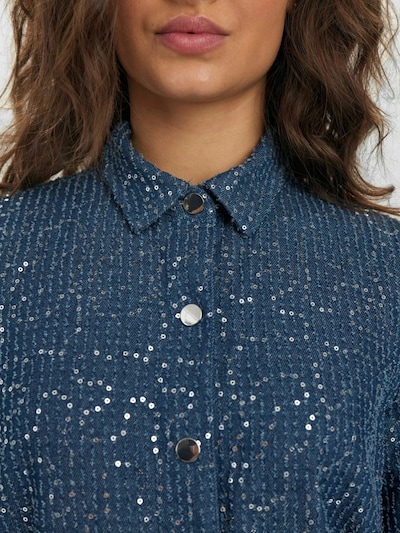 NÜMPH Robe-chemise ' JOURNEY ' en bleu denim, Vue avec produit