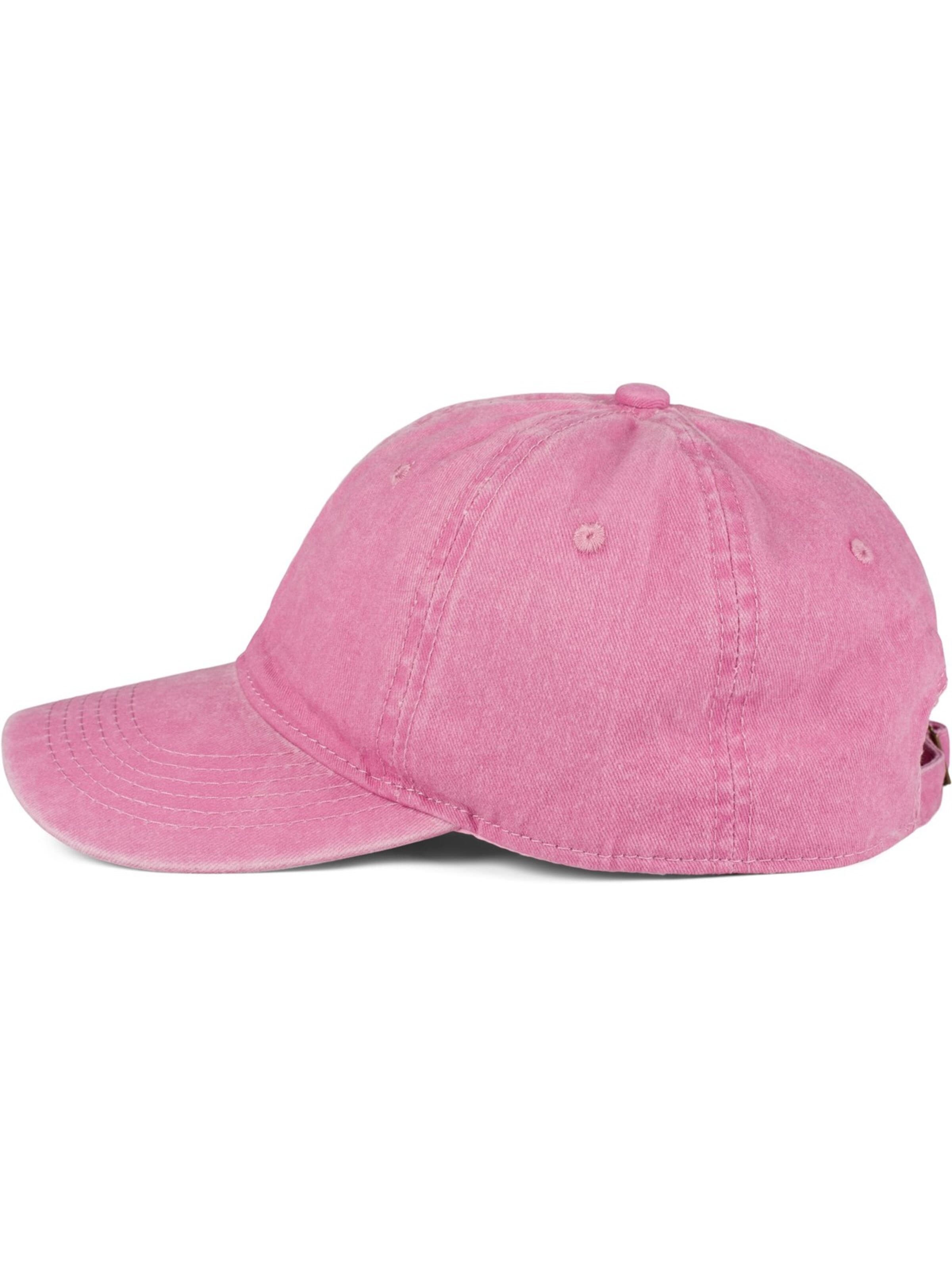 styleBREAKER Cap 'Vintage Baseball Cap Washed Used Look' in Pink