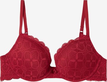 INTIMISSIMI Push-up Bra in Red: front