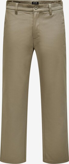 Only & Sons Pantalon chino 'Edge' en beige foncé, Vue avec produit