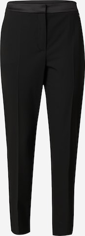 COMMA Конический (Tapered) Плиссированные брюки в Черный: спереди