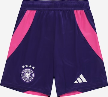 ADIDAS PERFORMANCE Regular Workout Pants 'Germany 24 Away' in Purple: front