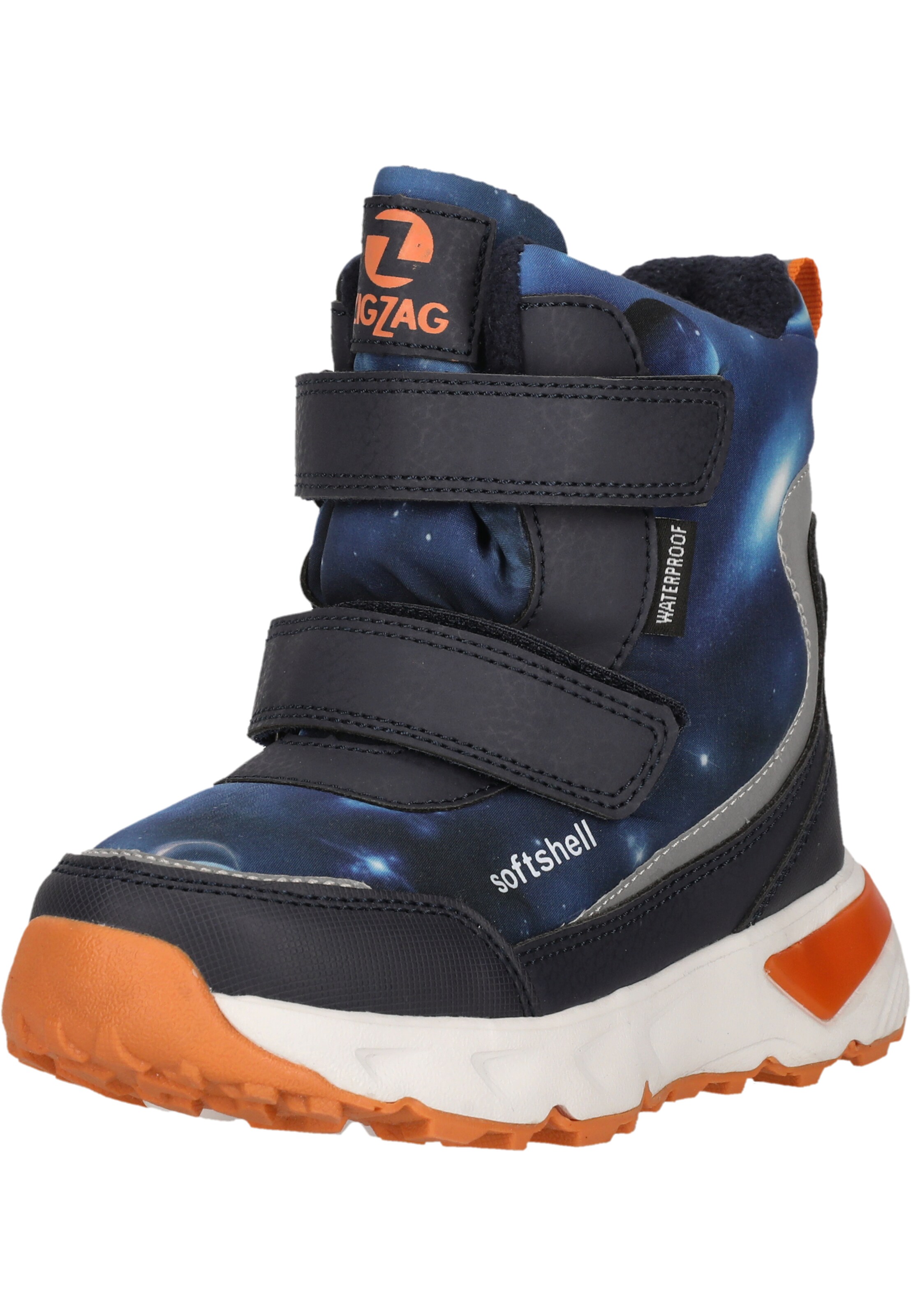 ZigZag Boot 'Hidol' in Blue: front