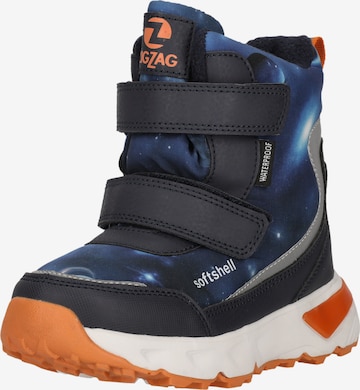 ZigZag Boot 'Hidol' in Blue: front