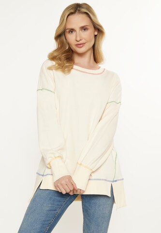 usha BLUE LABEL - Sweatshirt em bege: frente